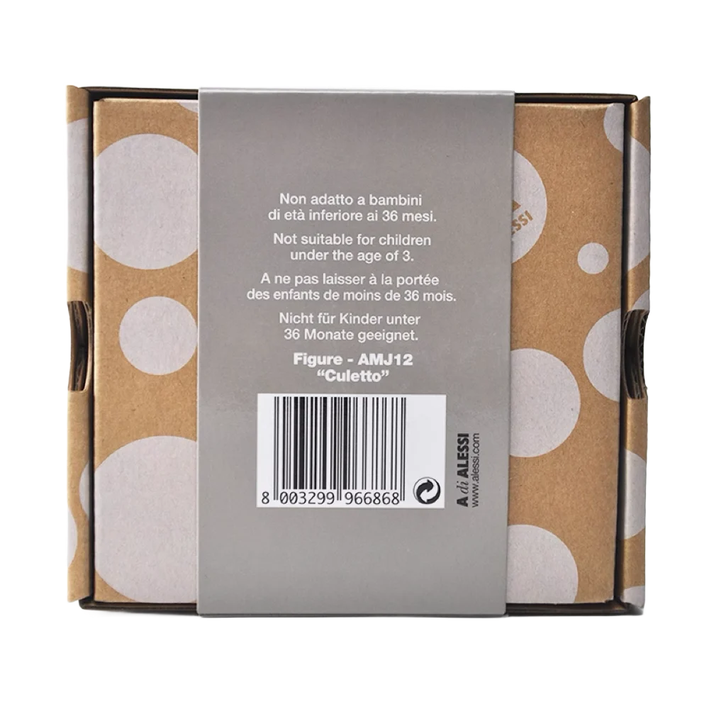 ALESSI Culetto Christmas Handbells Ornament Porcelain Hand Decorated