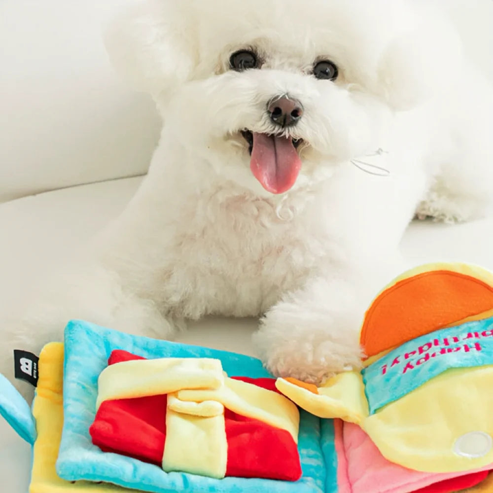 Birthday Book Nosework Pet Dog Toy