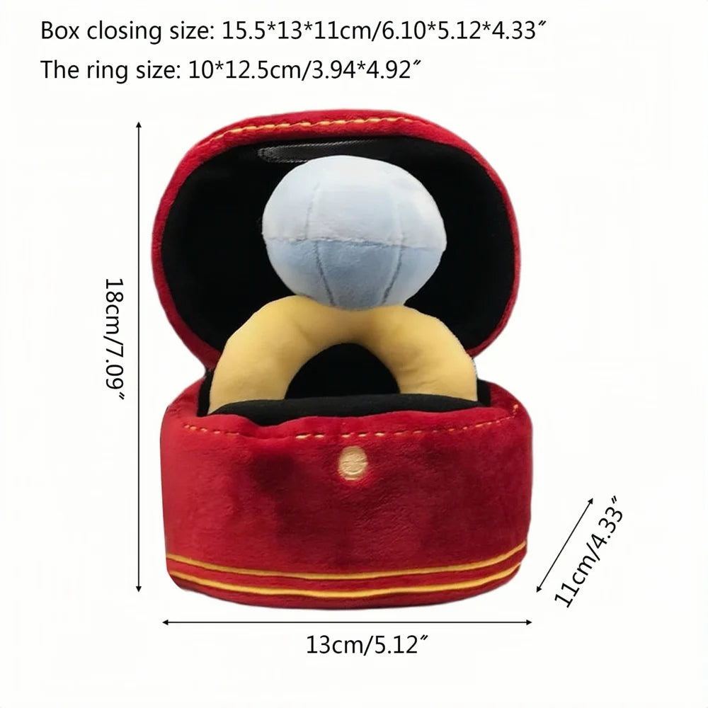 Diamond Ring Sets, Cute Plush Dog Toy, Creative Figures