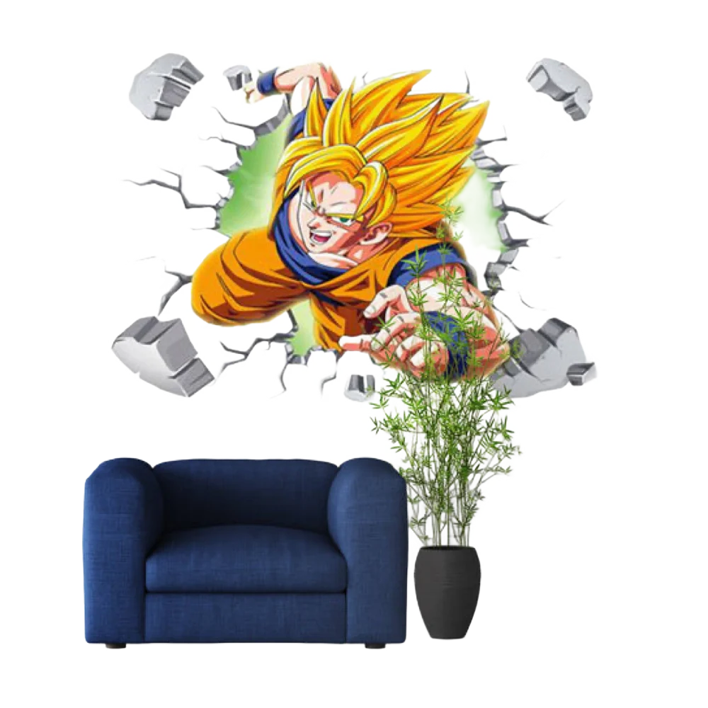 Dragon Ball Z Goku Warrior Fury Wall Sticker